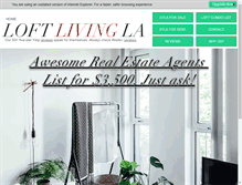 Tablet Screenshot of loftlivingla.com